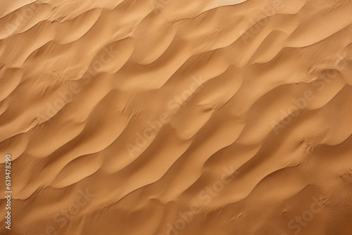 Close up of a sand dune with a wavy pattern