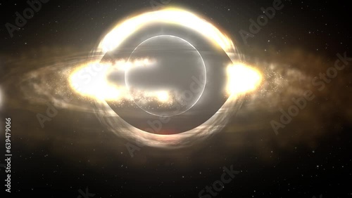 Black Hole simulation in the interstellar space