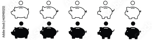 Fotografie, Obraz Piggy bank icon