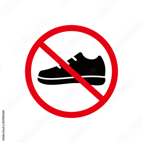 icon No shoes sign symbol vector © joko