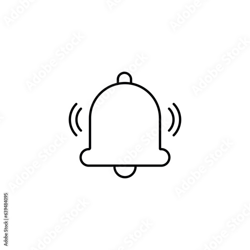 Bell icon design with white background stock illustration