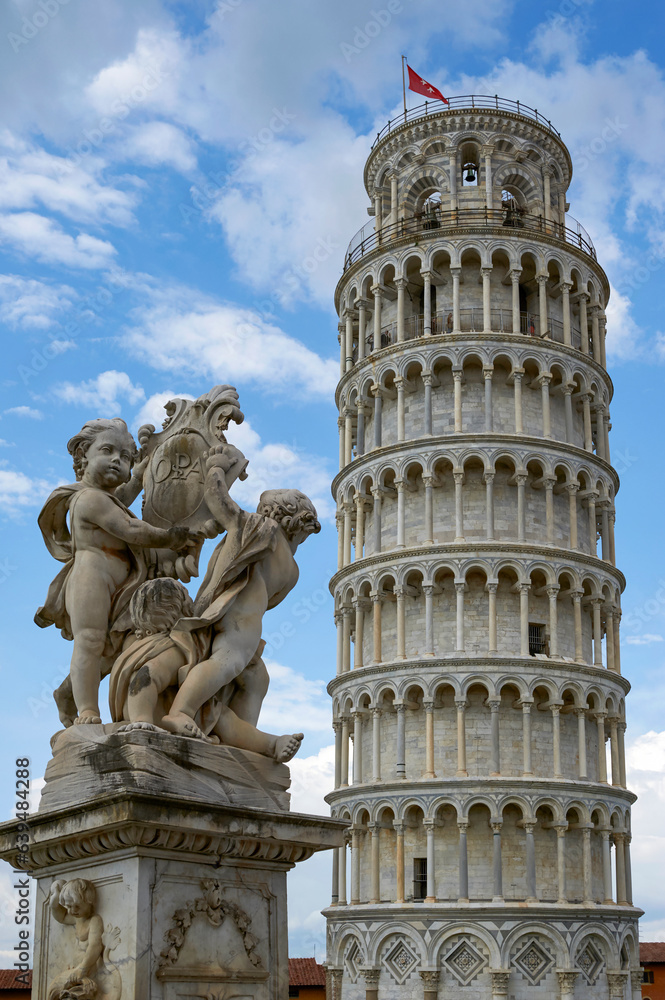 View on the Leaning Tower of Pisa