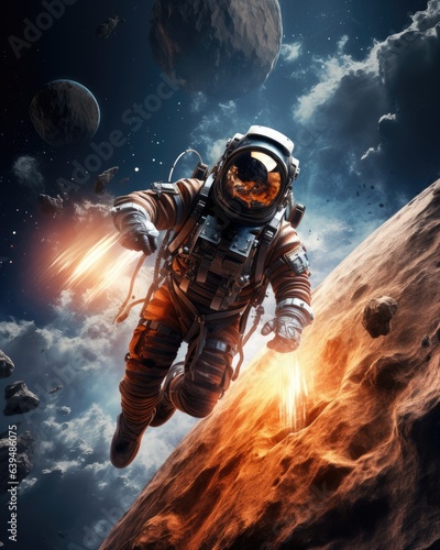 astronaut in space © Dinaaf