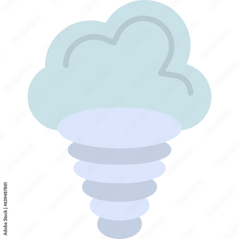 Windstorm Flat icon vector Windstorm Flat icon vector