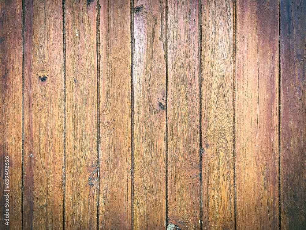 Naklejka premium Natural wood wall texture and background pattern