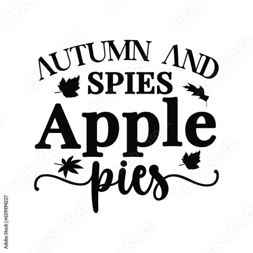 autumn and apple pies
