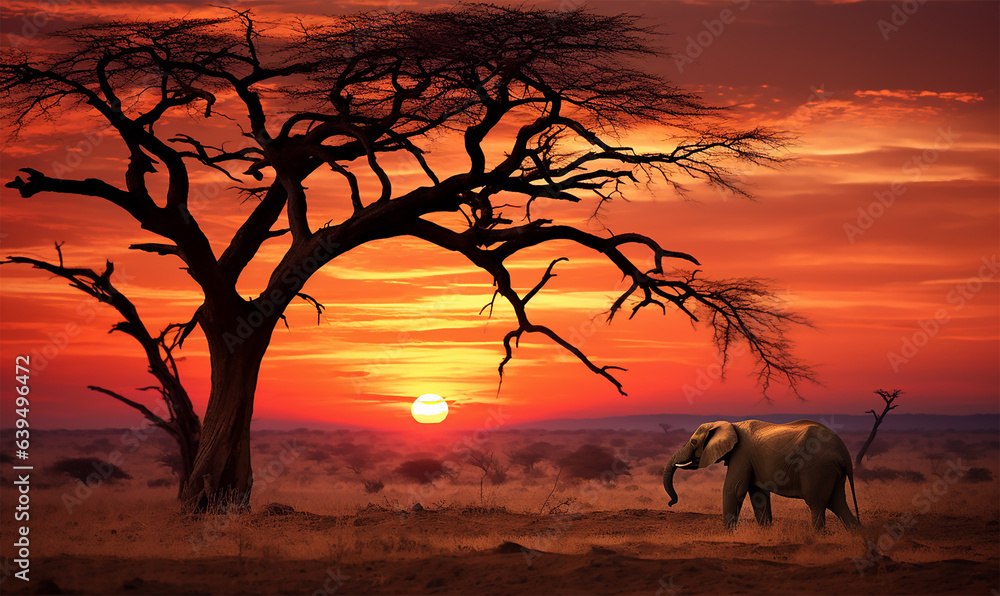 a lone elephant