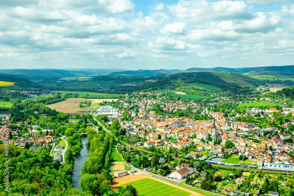 Sommerliche Wandertour durch das Saale Tal zur wunderschönen Leuchtenburg bei Kahla - Thüringen - Deutschland