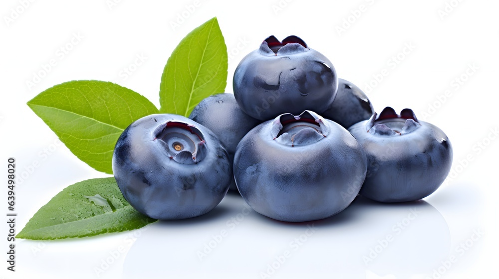 Fresh ripe blueberries on a white background
Fresh ripe blueberries on a white background