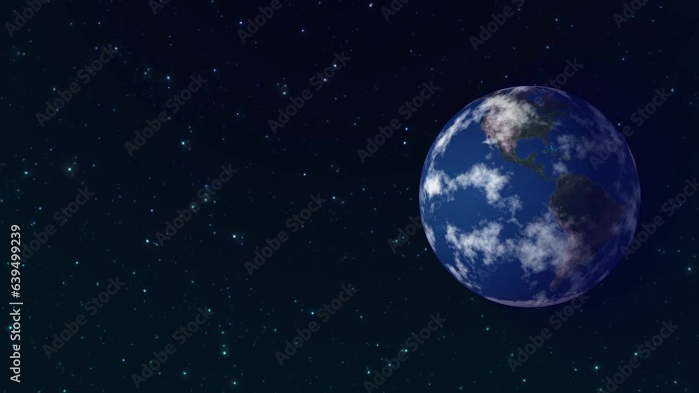 4k animation of rotating earth ( text space ) 4k animation of rotating earth ( text space )