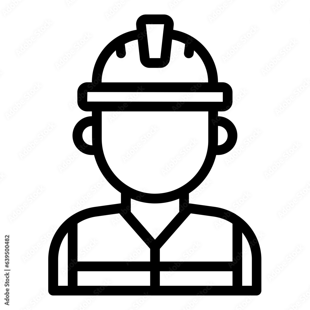 Worker avatar outline icon Worker avatar outline icon
