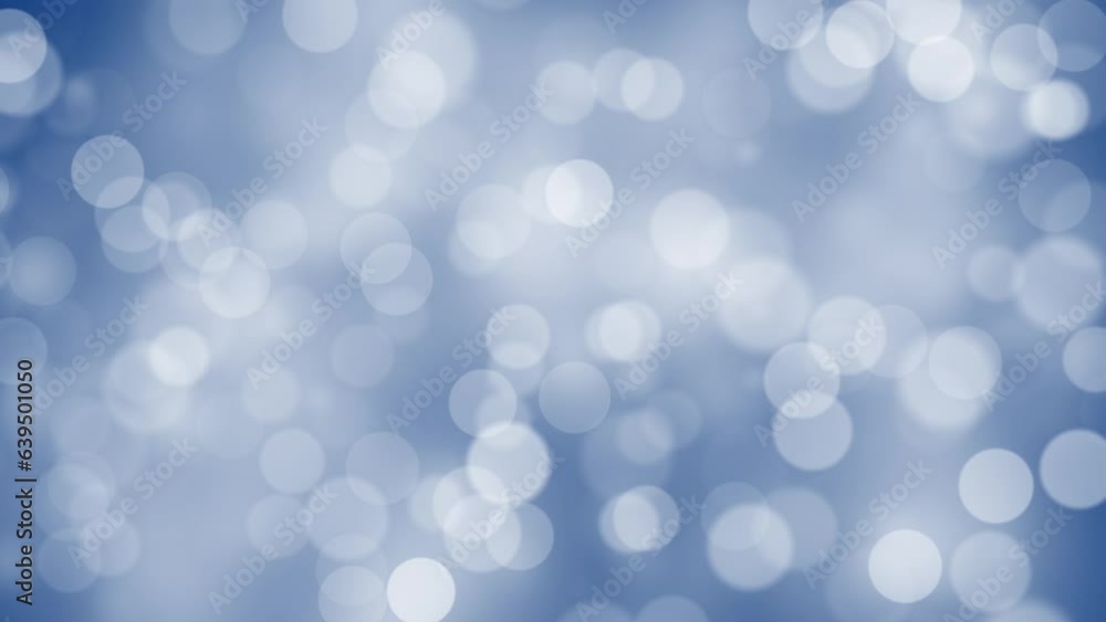 Winter season bright blue circle bokeh loop slow motion. Winter season bright blue circle bokeh loop slow motion.