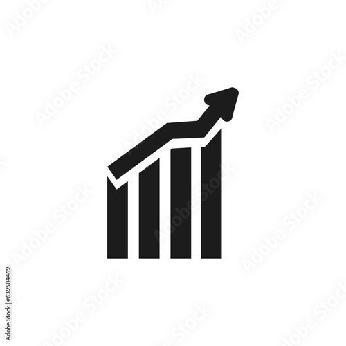 business finance icon solid glyph black isolated on white background