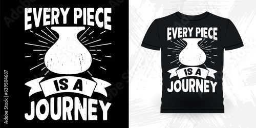 Funny Ceramic Artist Retro Vintage Pottery Maker T-shirt Design