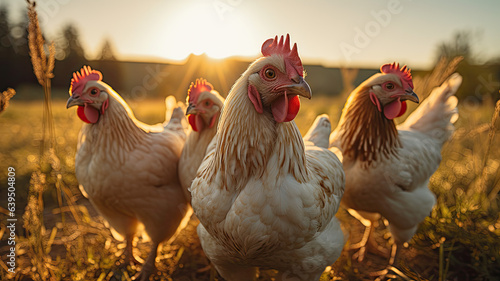 free-range chickens