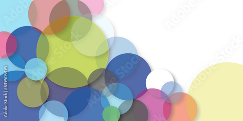 Color circles .Abstract circles background with bouncing balls.