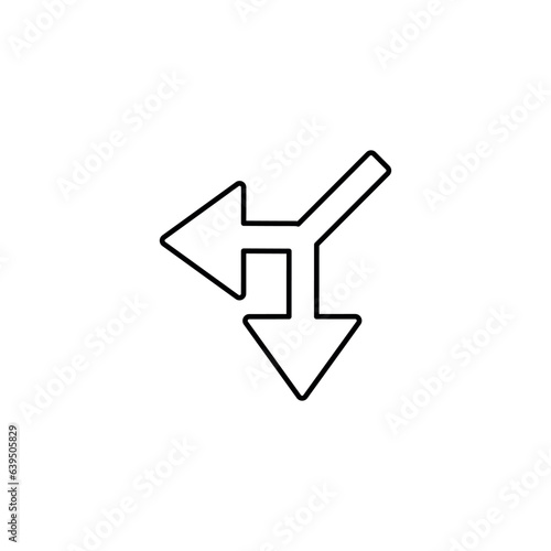 Split icon design with white background stock illustration