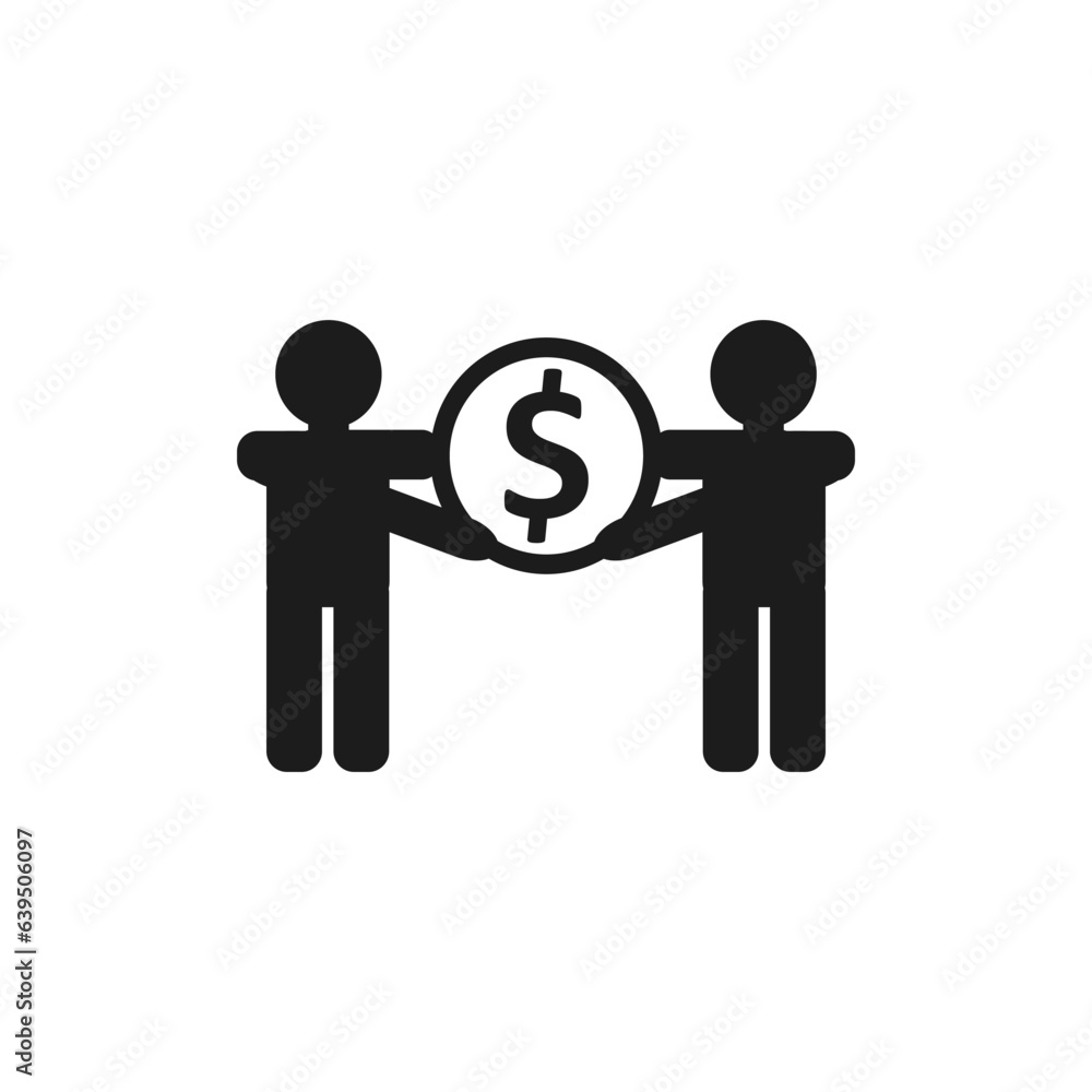 business finance icon solid glyph black isolated on white background business finance icon solid glyph black isolated on white background
