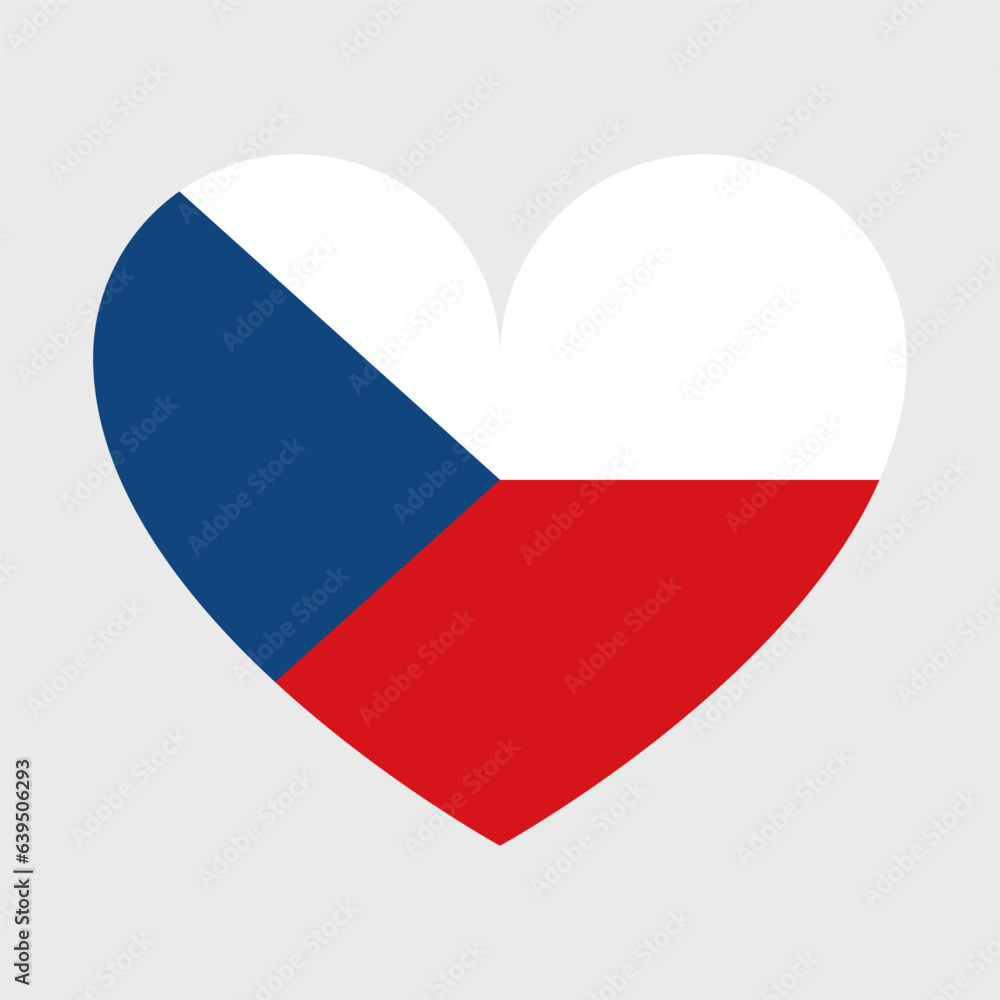 Czech flag vector icons set of illustrations in the shape of heart, star, circle and map. Czech flag vector icons set of illustrations in the shape of heart, star, circle and map.