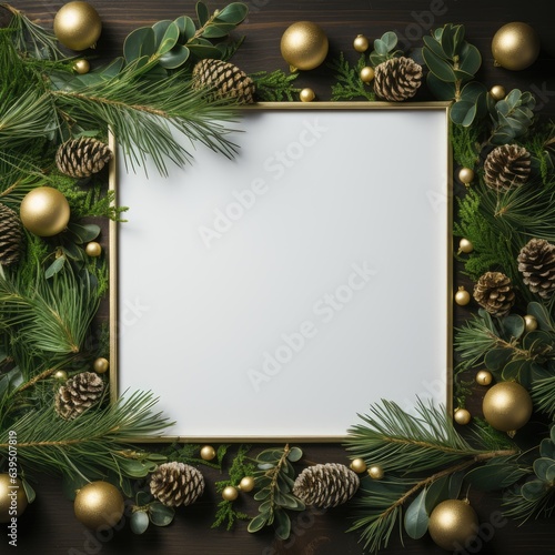 Merry Christmas and Happy new year. Festive background for Christmas holiday. Xmas holiday. Festive banner and poster, greeting card. generative ai