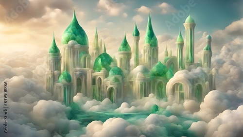 emerald city in the clouds