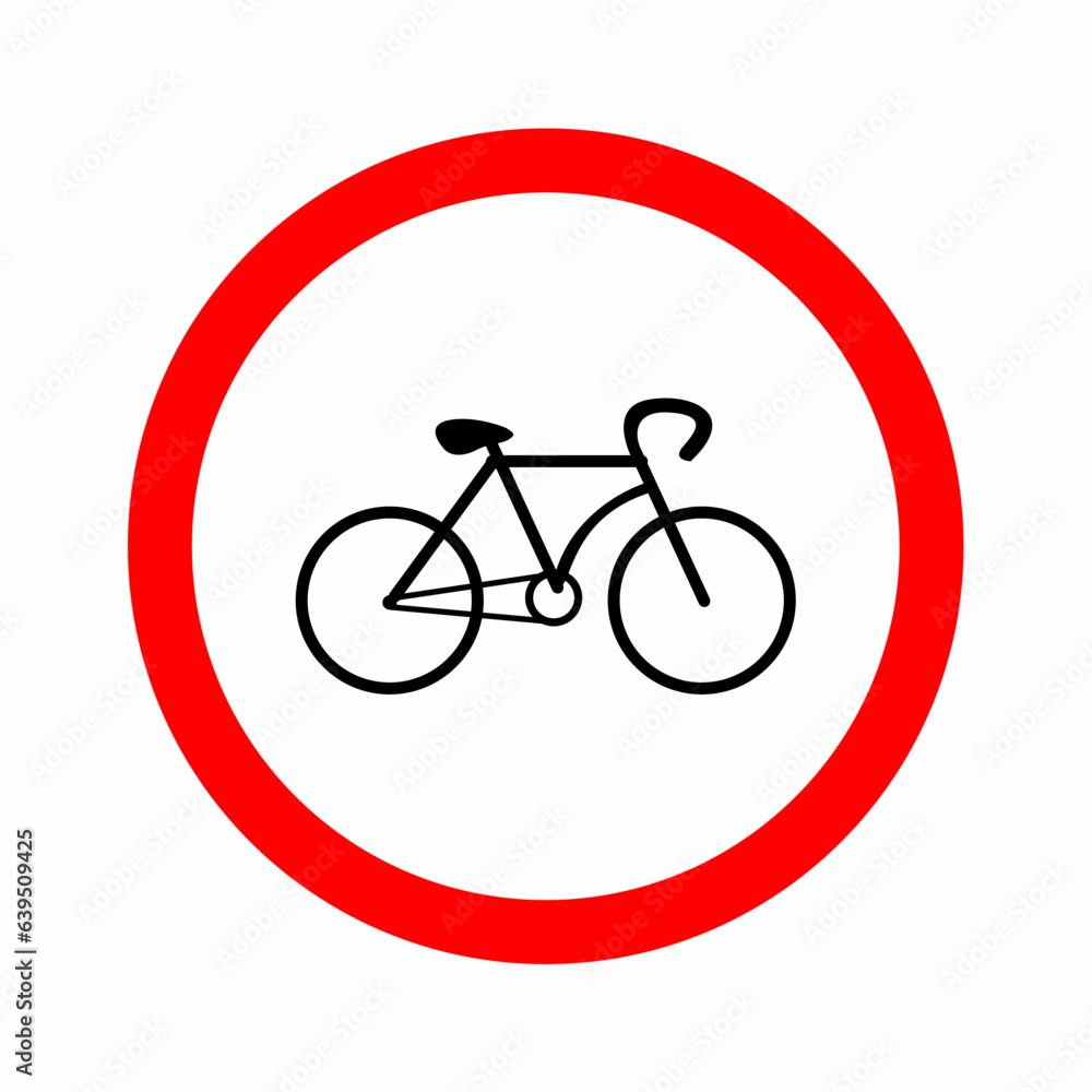 Bicycle sign icon. Flat illustration of bicycle sign vector icon for web. Bicycle sign icon. Flat illustration of bicycle sign vector icon for web.