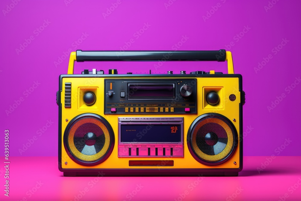 Fototapeta premium retro cassette tape recorder