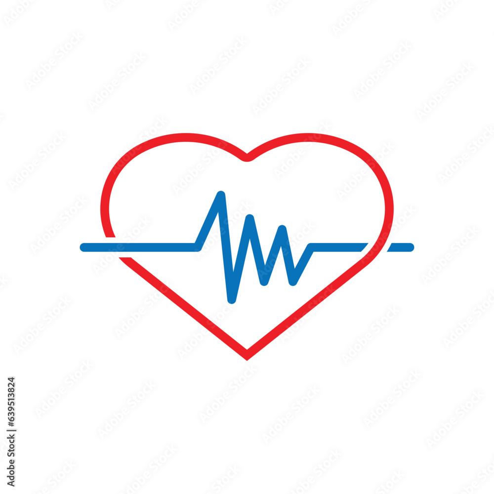 Heartbeat ekg icon design template vector isolated Heartbeat ekg icon design template vector isolated