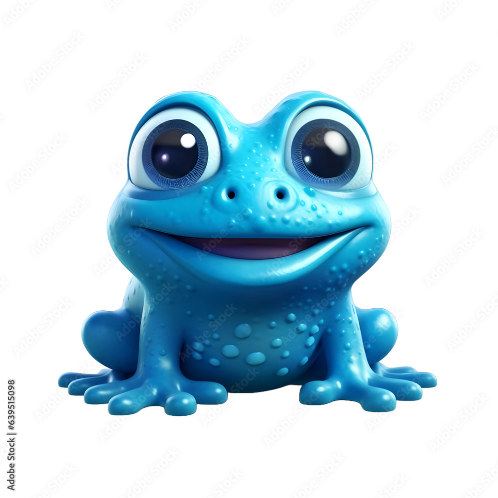 Obraz premium Cute frog sticker