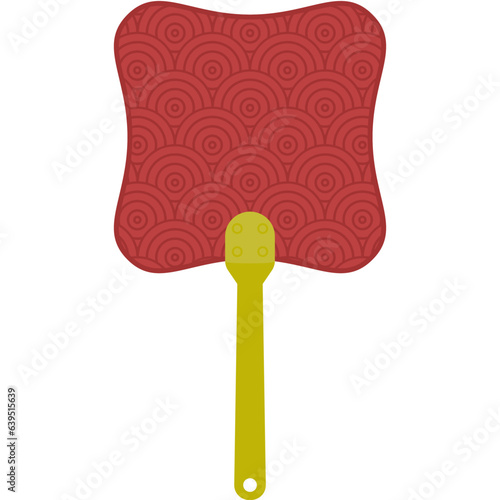 Aesthetic Manual Handle Hand Fan Chuseok Circle Style Collection