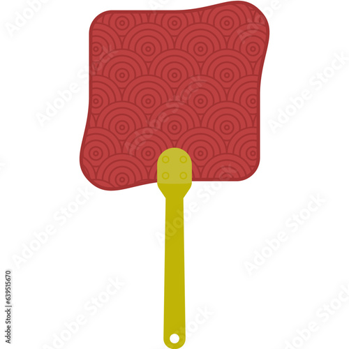 Aesthetic Manual Handle Hand Fan Chuseok Circle Style Collection