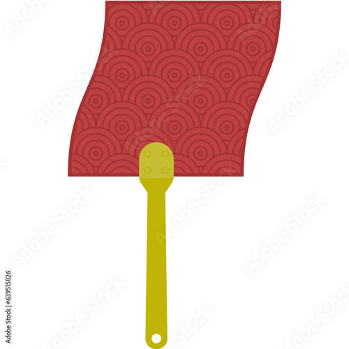 Aesthetic Manual Handle Hand Fan Chuseok Circle Style Collection