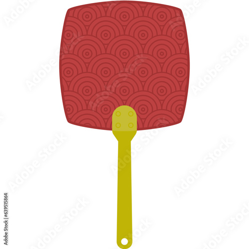 Aesthetic Manual Handle Hand Fan Chuseok Circle Style Collection