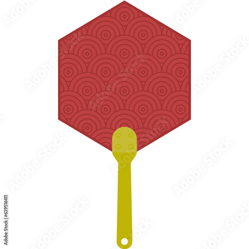 Aesthetic Manual Handle Hand Fan Chuseok Circle Style Collection