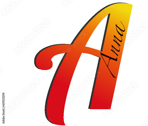 Anna - ideal for websites, emails, presentations, greetings, banners, cards, books, t-shirt, sweatshirt, prints, mug, Sublimation, Cricut

