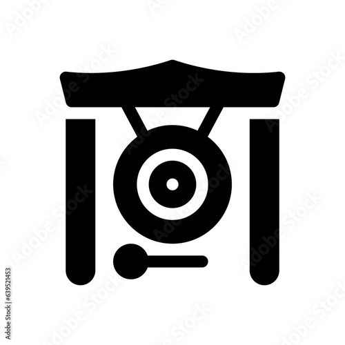 gong glyph icon