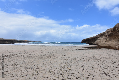 Beautiful Blue Skies Over Andicuri Beach in Aruba photo