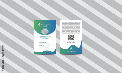 Double-sided creative business card template. Portrait and landscape orientation. Horizontal and . Vector illustration
