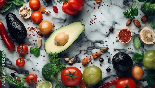 healthy food vegetables background 