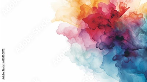 Abstract watercolor background. Colorful abstract background. Ink in water.