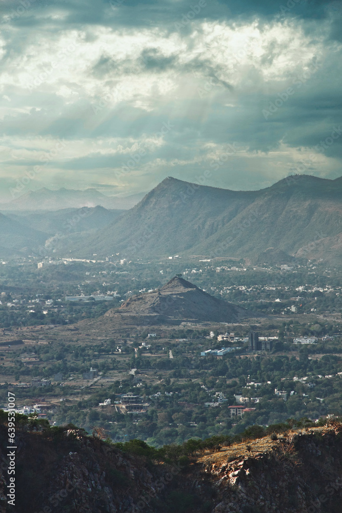 Cinematic landscapes on the outskirts of Udaipur.