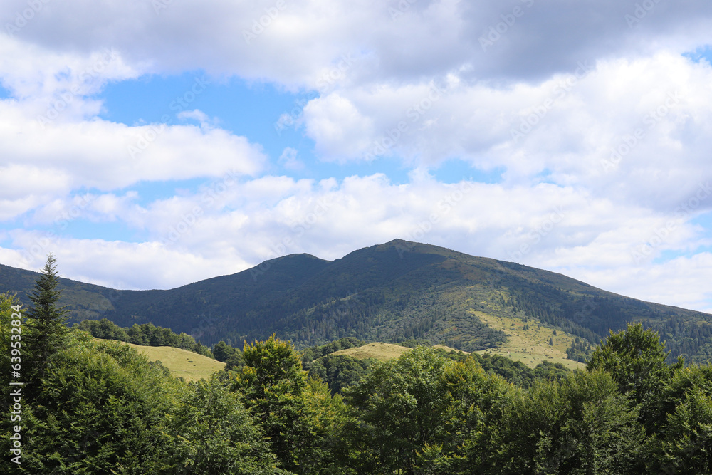 clouds over the mountains