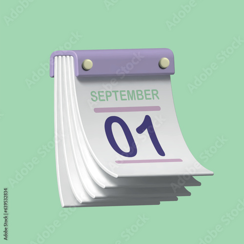 3D editable calendar