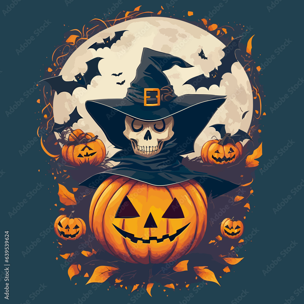 halloween pumpkin bat illlustration halloween pumpkin bat illlustration