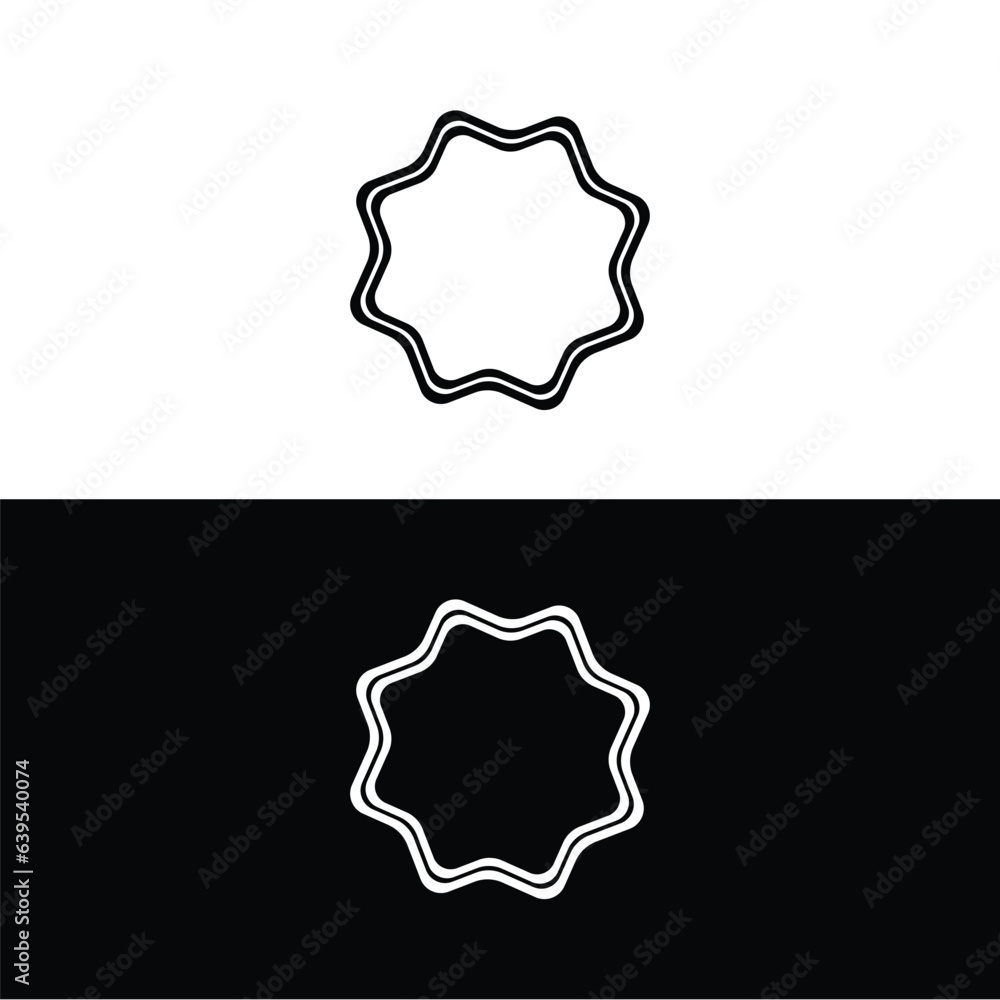 Circle vector logo template design . Circle icon silhouette illustration