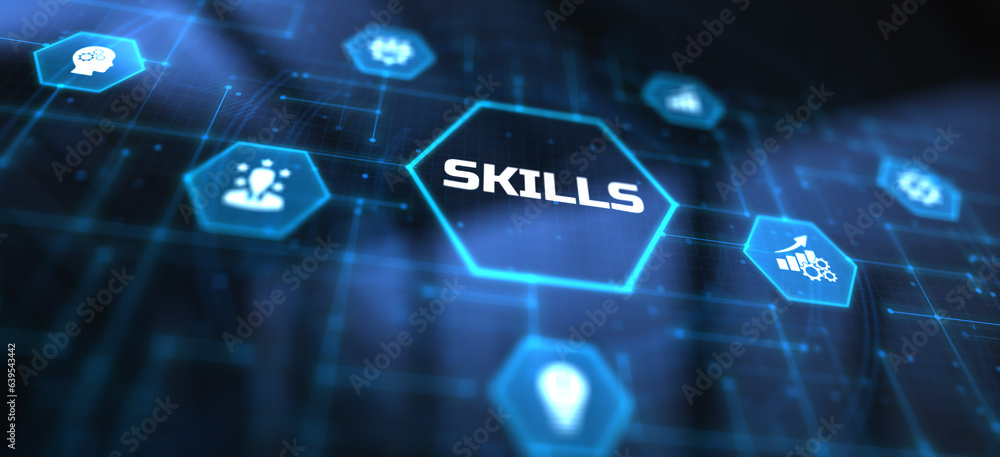 Skills competency career development business finance concept. Skills competency career development business finance concept.