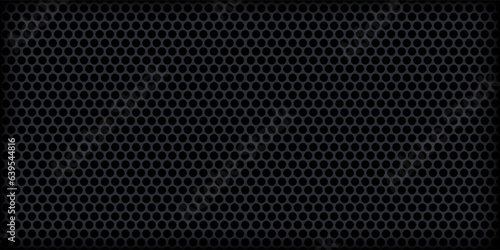 Abstract dark gray circle mesh pattern background texture vector illustration.