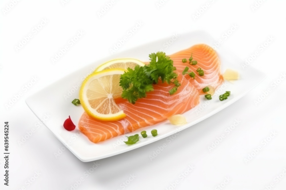 Delicious salmon sashimi sushi. Generate Ai Delicious salmon sashimi sushi. Generate Ai