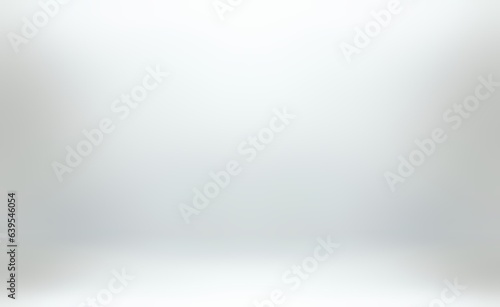 White defocus blank background 3d. Light empty room.