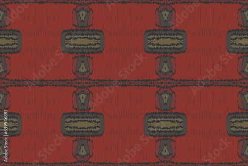 Ikat Seamless Pattern Embroidery Background. Ikat Stripe Geometric Ethnic Oriental Pattern Traditional. Ikat Aztec Style Abstract Design for Print Texture,fabric,saree,sari,carpet.